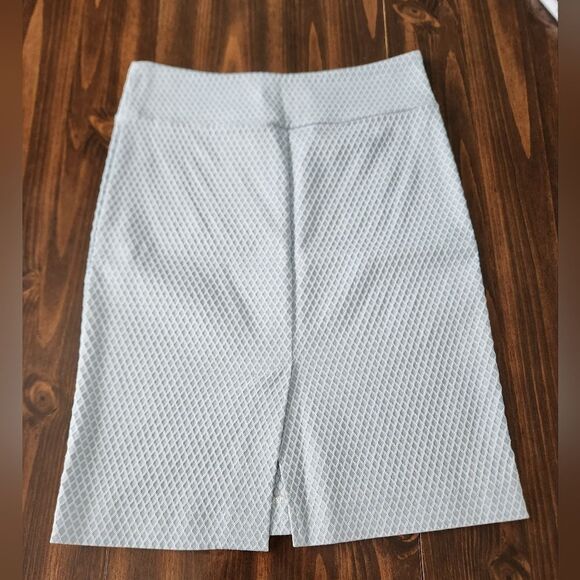 Margaret M stitchfix pencil skirt women's Medium blue white - Picture 3 of 5
